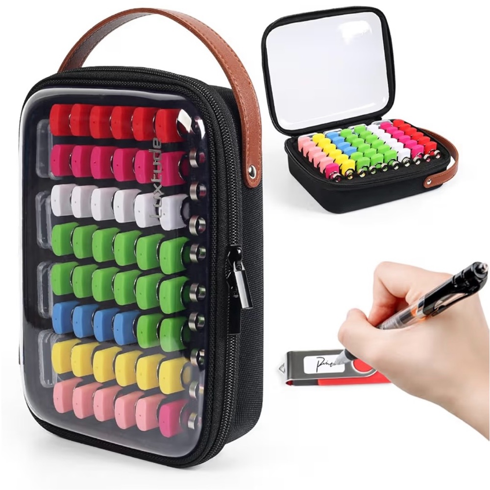 Luxtude flash drive case with labels